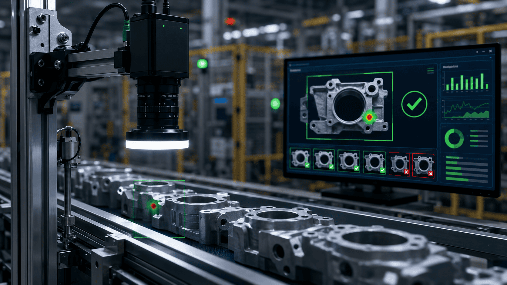 Detección de defectos con visión artificial en líneas de fabricación 
